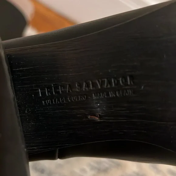 Freda Salvador Low Heel Tall Black Boot - Picture 5 of 5